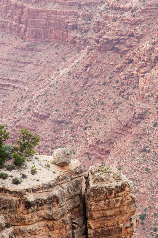 20090801 184508 0240
Grand Canyon, Arizona:  Rock perched precariously with the North canyon rim in the background, as seen from Desert View.
